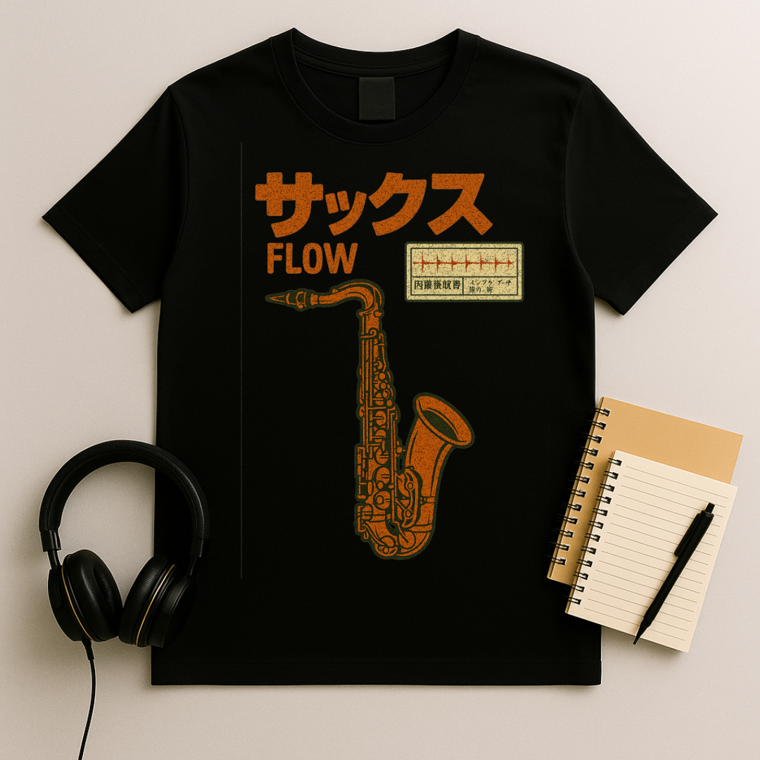 Saxophone Soundwave T-Shirt