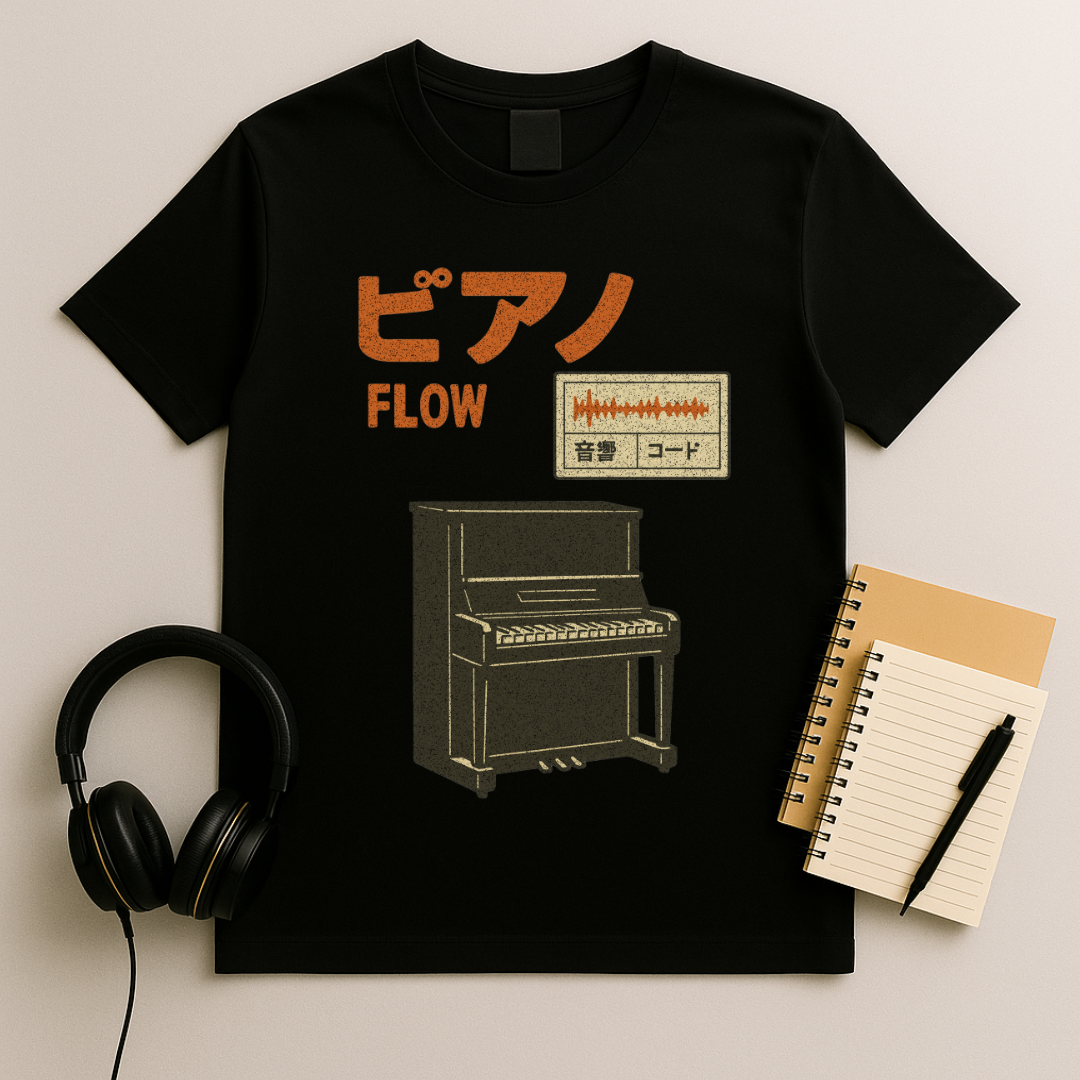 Piano Soundwave T-Shirt