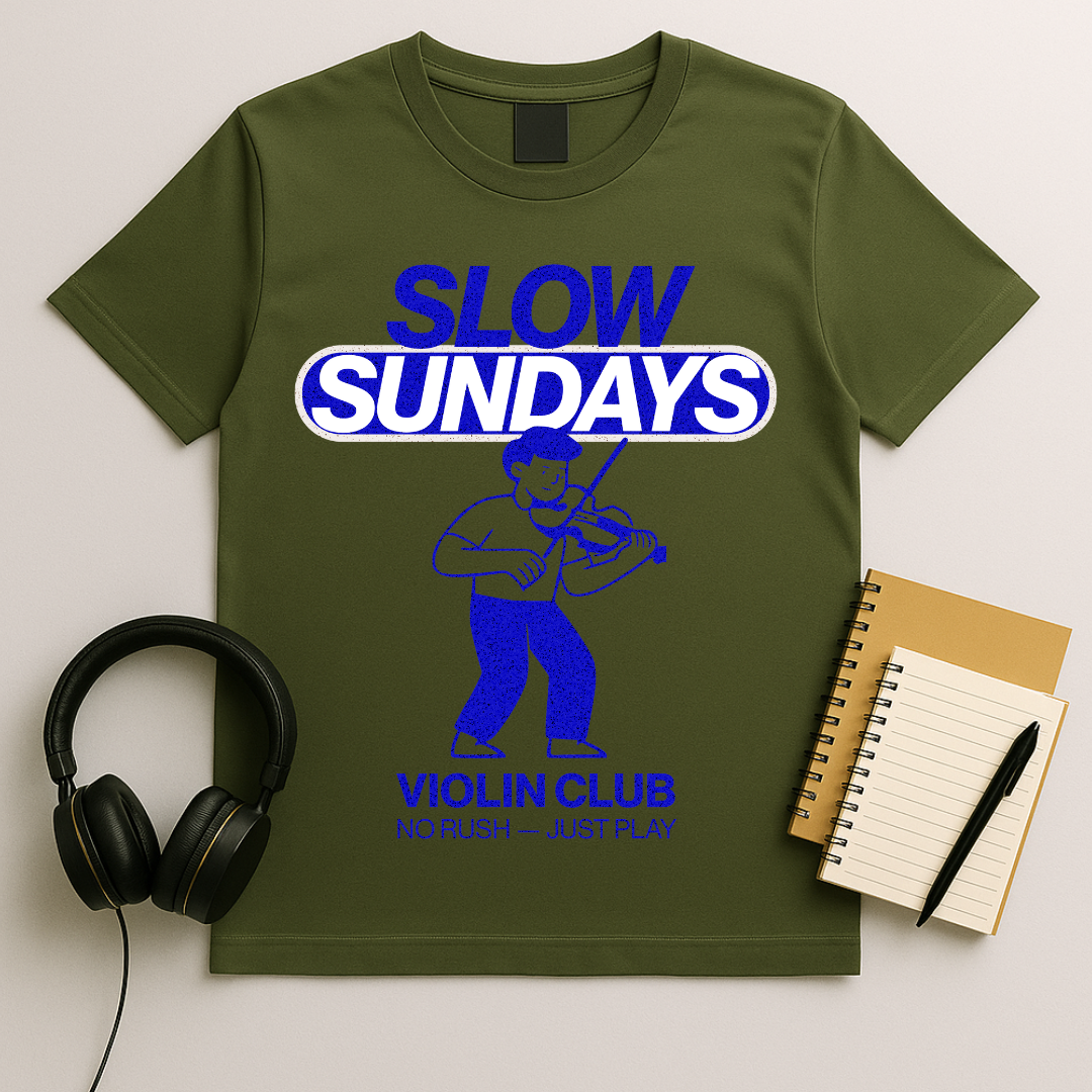 Slow Sundays Violin Club T-Shirt