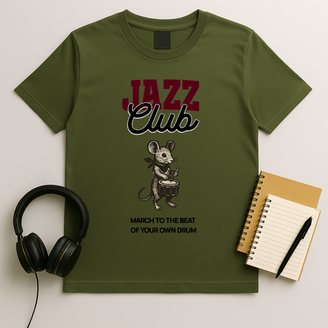 Jazz Club – Mouse Drums T-Shirt
