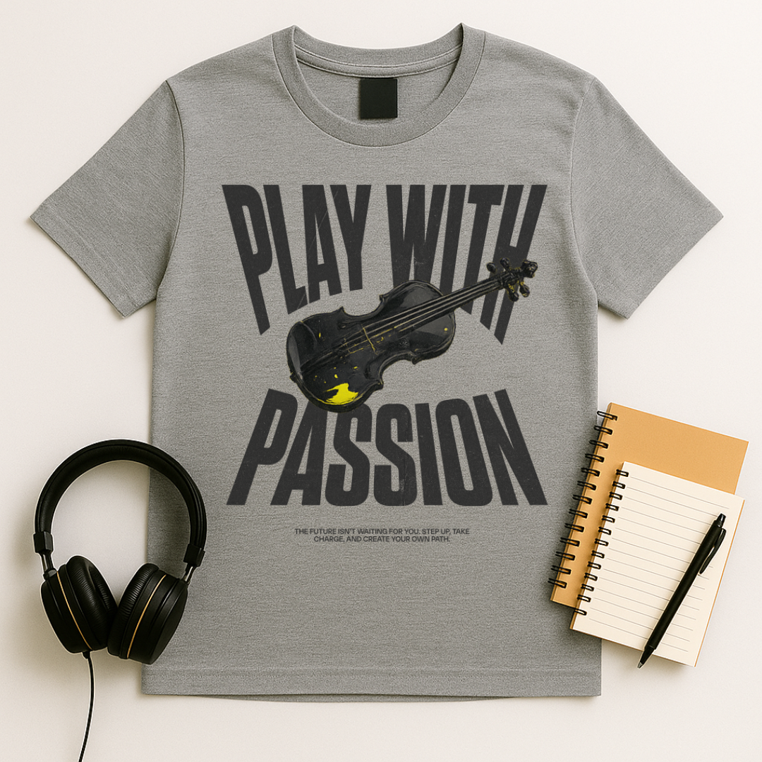 Vintage Gritty Violin T-Shirt