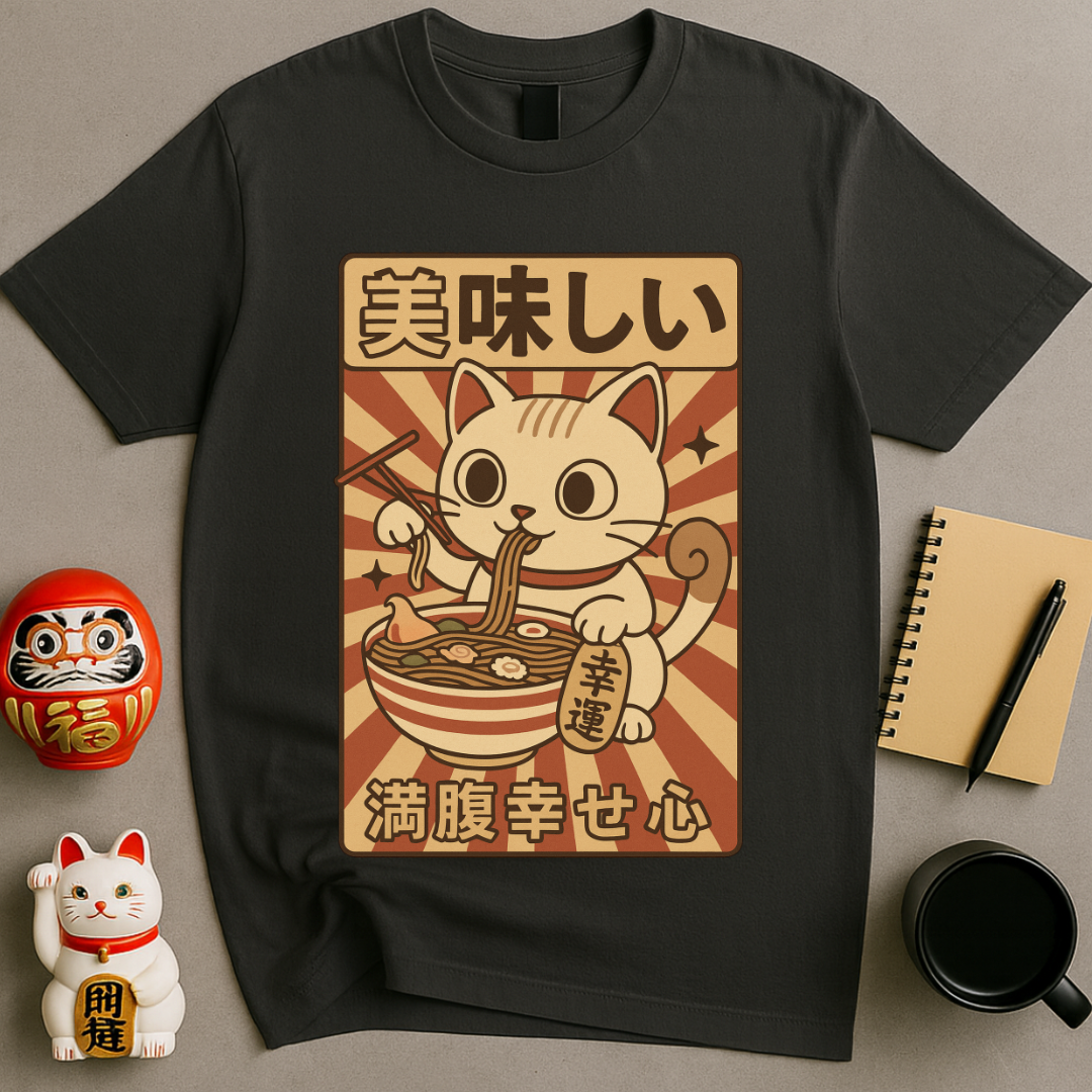 Lucky Cat Ramen T-Shirt