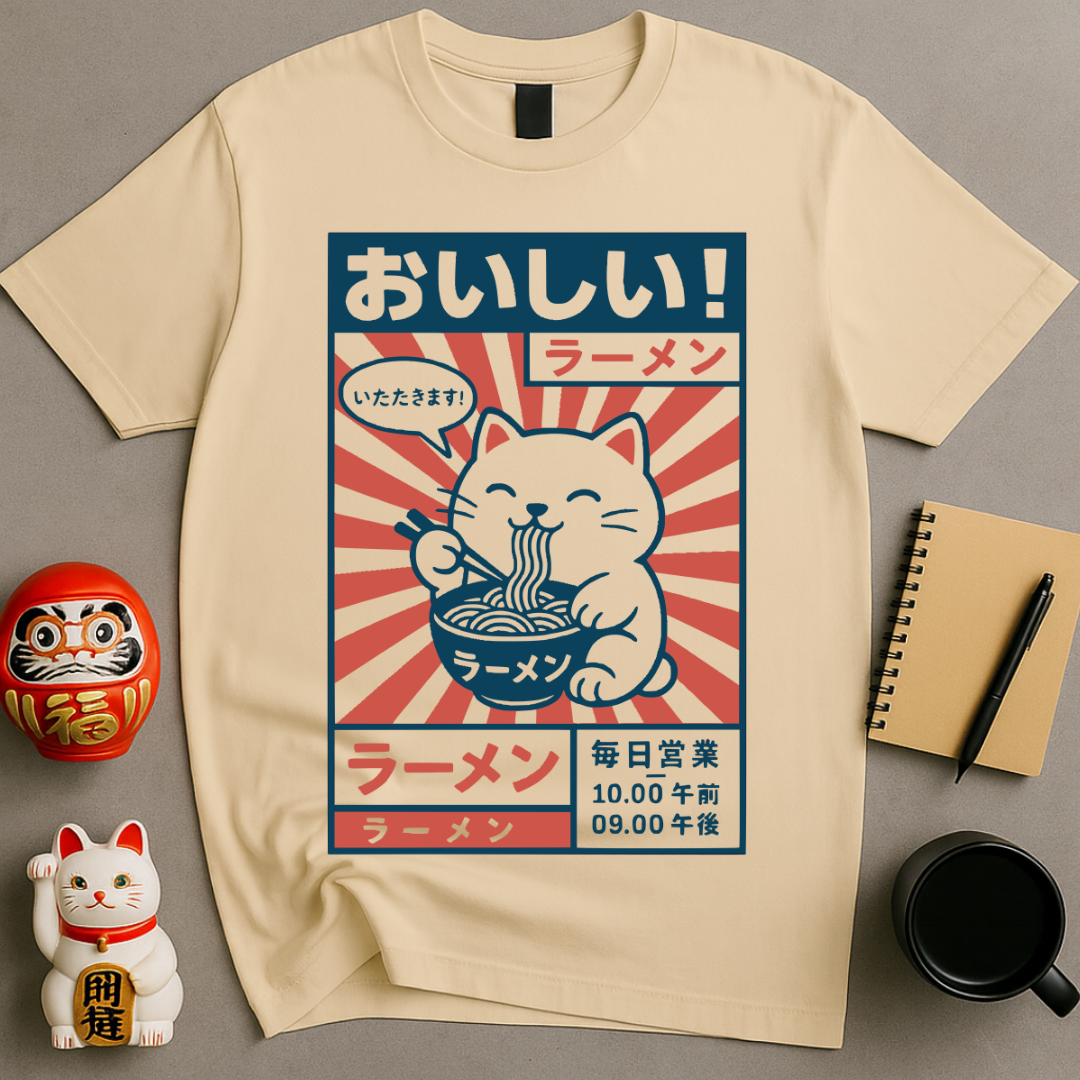 Lucky Cat Ramen T-Shirt