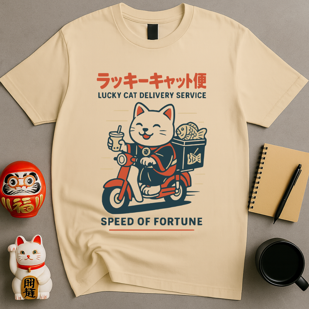 Lucky Cat Delivery T-Shirt