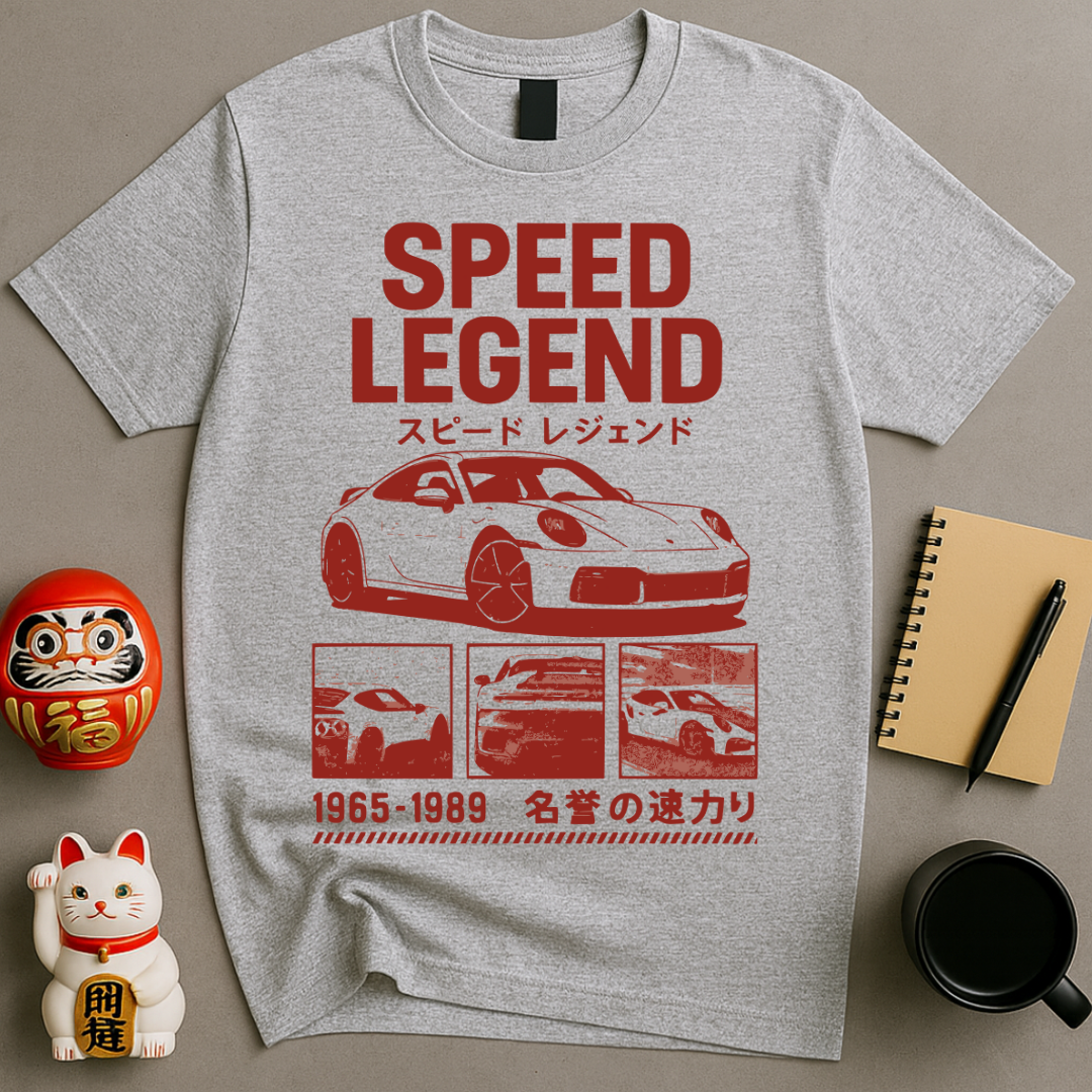 Speed Legend – Retro Japanese Car Tee