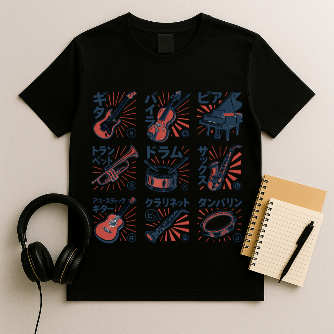 Japanese Typography Collage T-Shirt