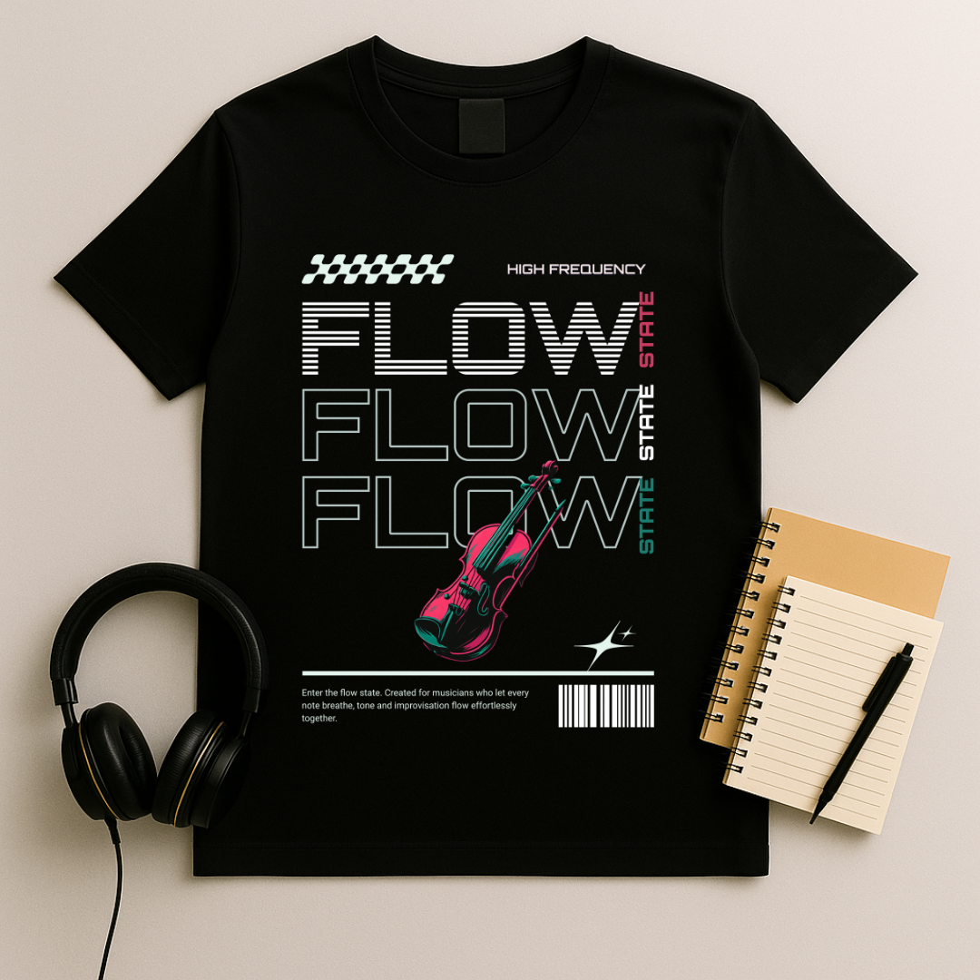 Flow State Violin T-shirt