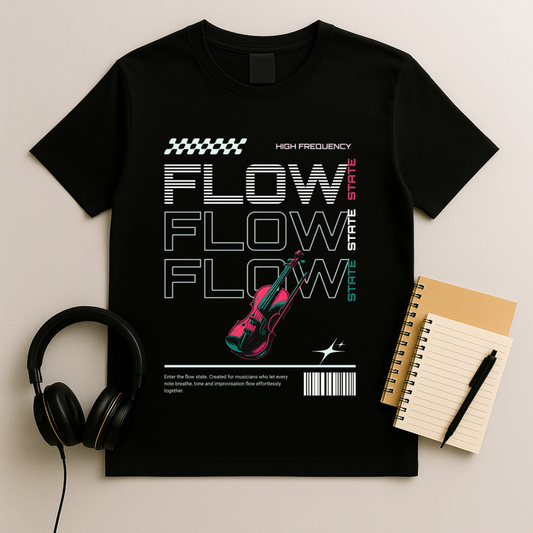 Flow State Violin T-shirt