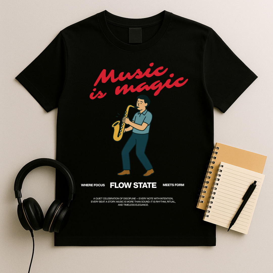 Music is Magic Saxophone T-shirt