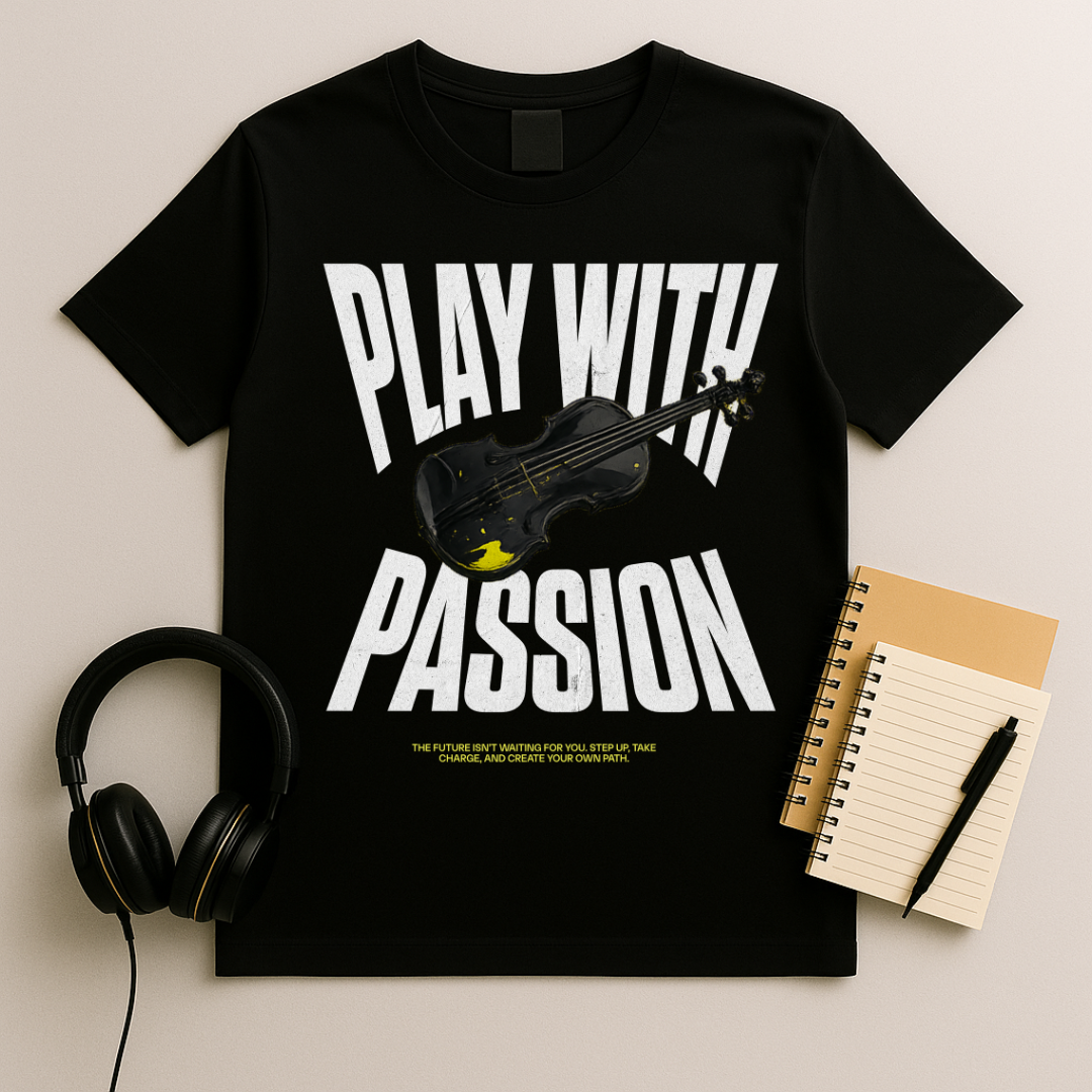 Vintage Gritty Violin T-Shirt