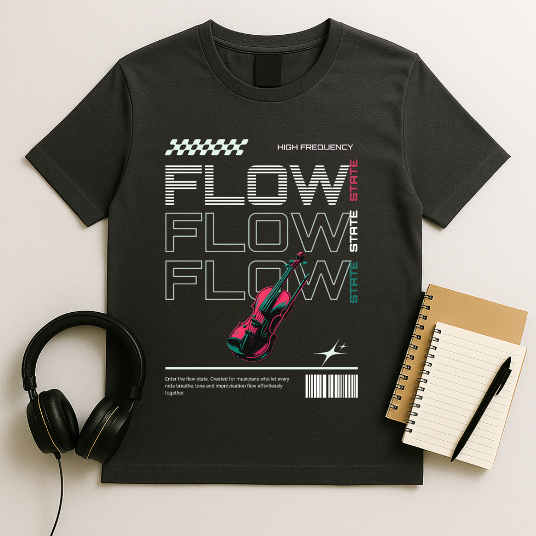Flow State Violin T-shirt