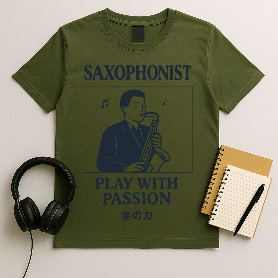 Saxophonist – Play With Passion T-Shirt