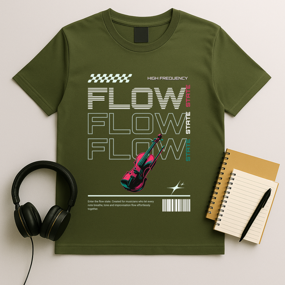 Flow State Violin T-shirt