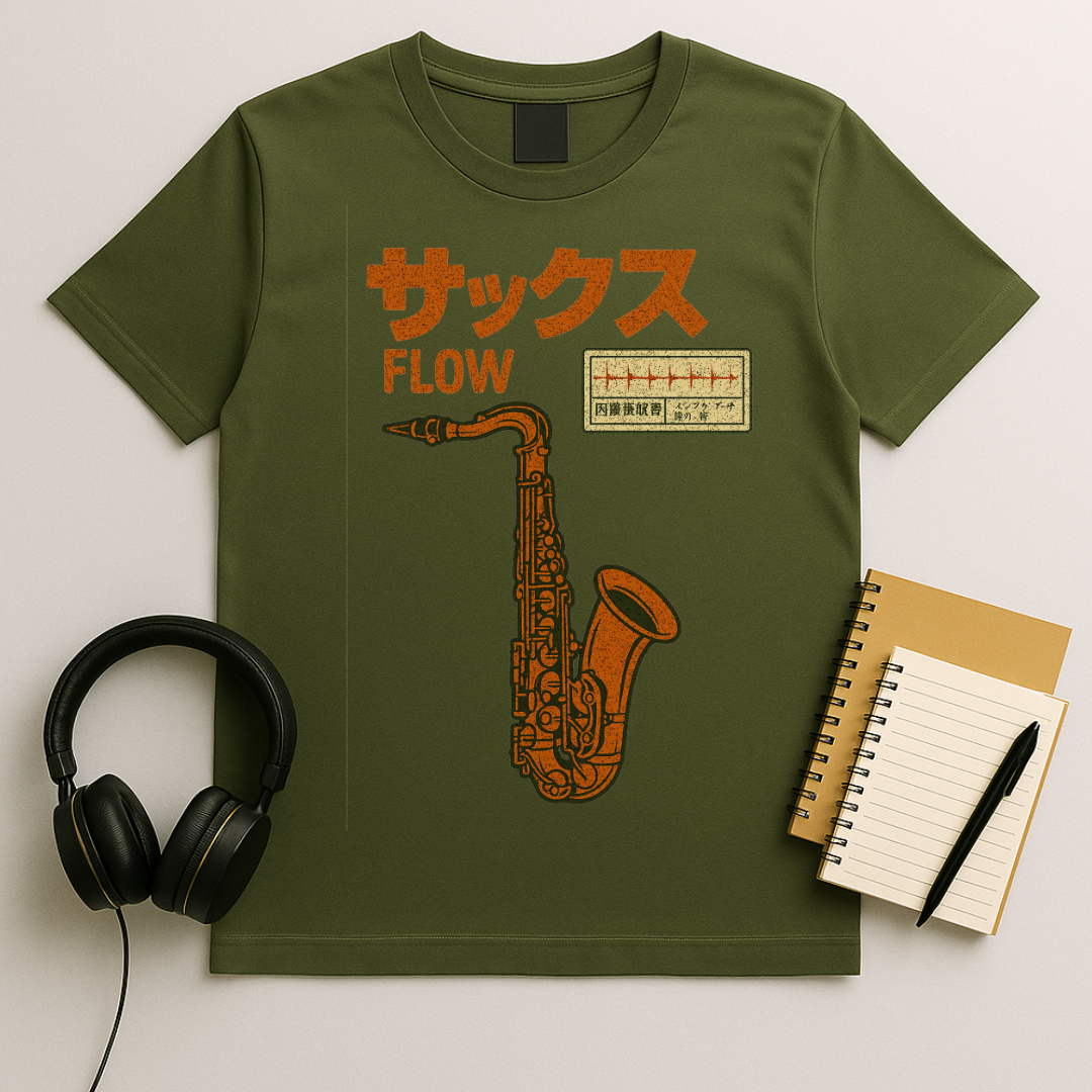 Saxophone Soundwave T-Shirt
