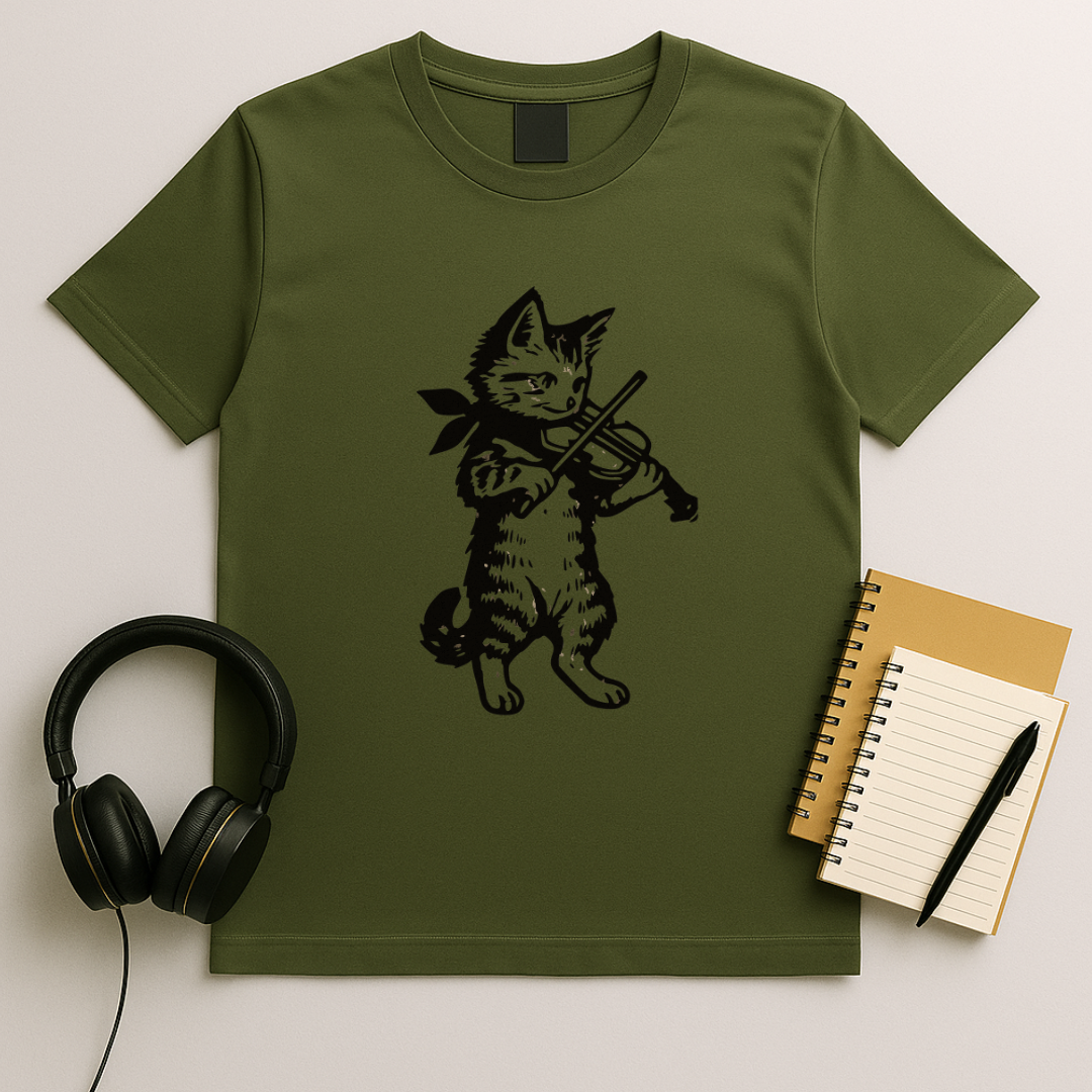 Cat Violin T-Shirt