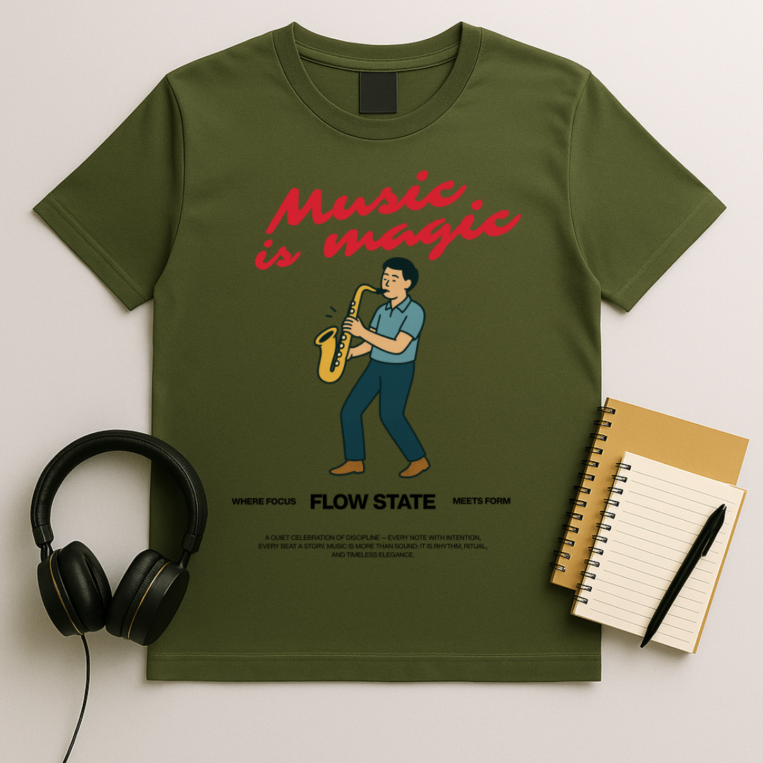 Music is Magic Saxophone T-shirt