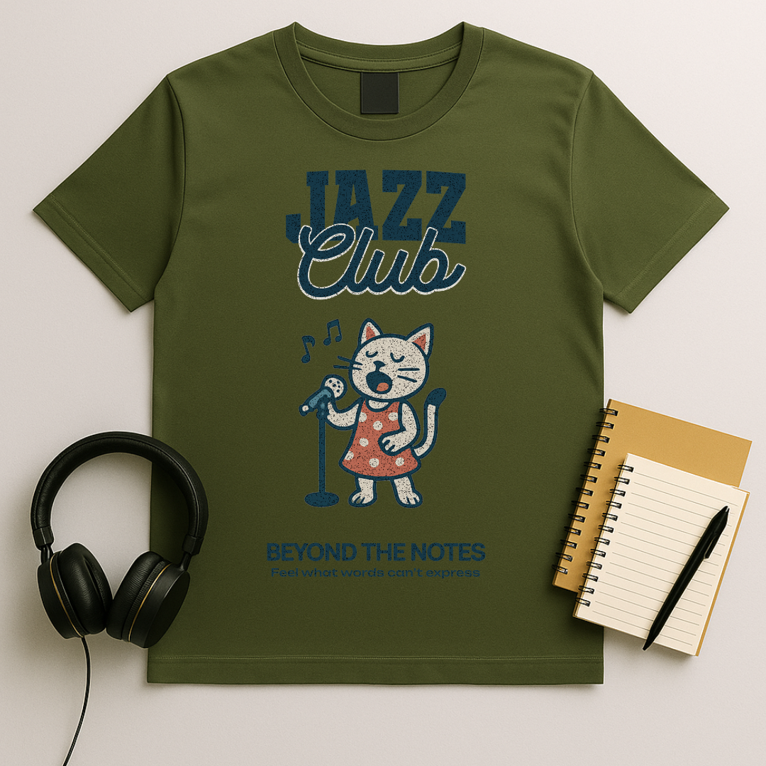Jazz Club – Cat Vocalist T-Shirt