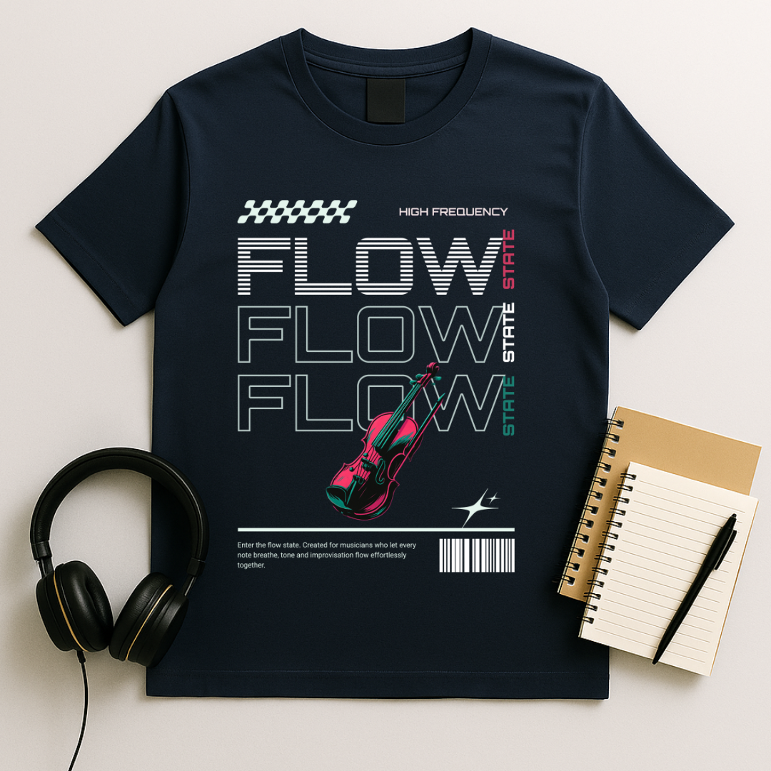 Flow State Violin T-shirt