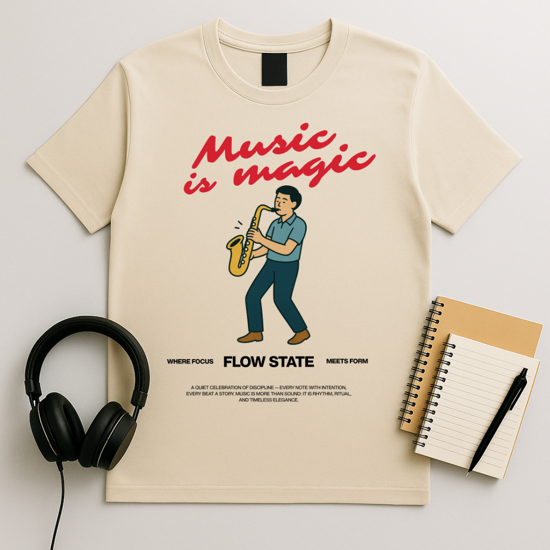 Music is Magic Saxophone T-shirt