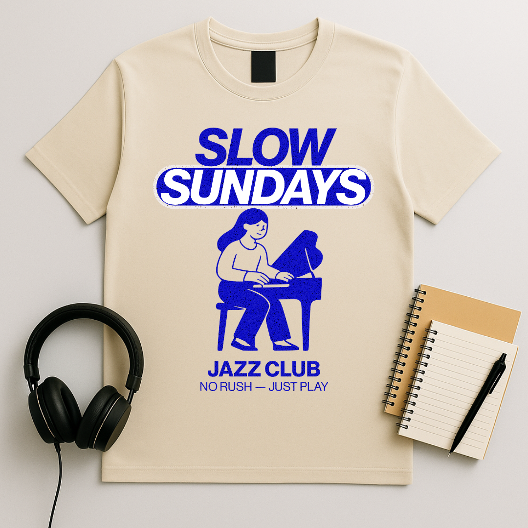Slow Sundays Piano T-Shirt