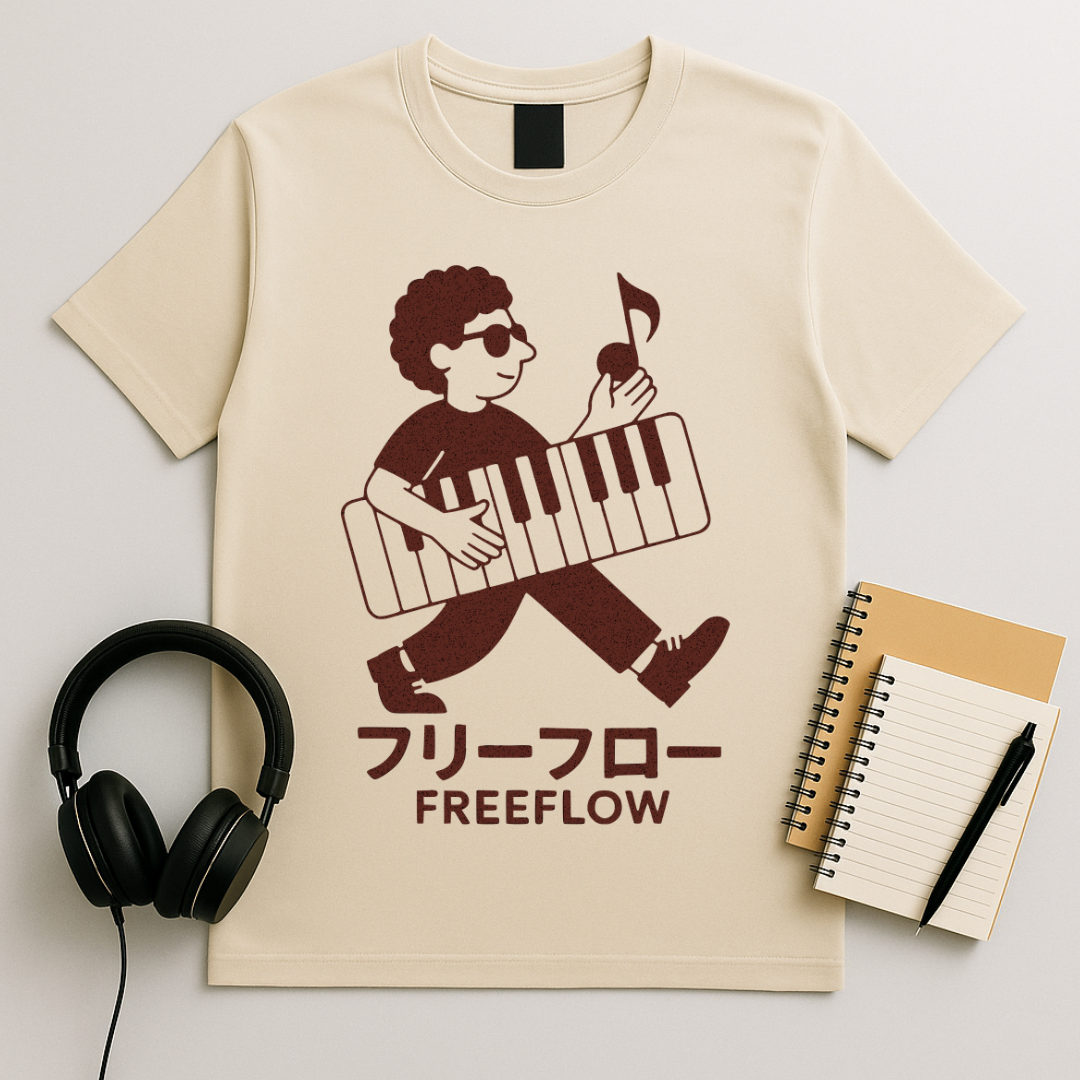 Freeflow Piano Male T-Shirt