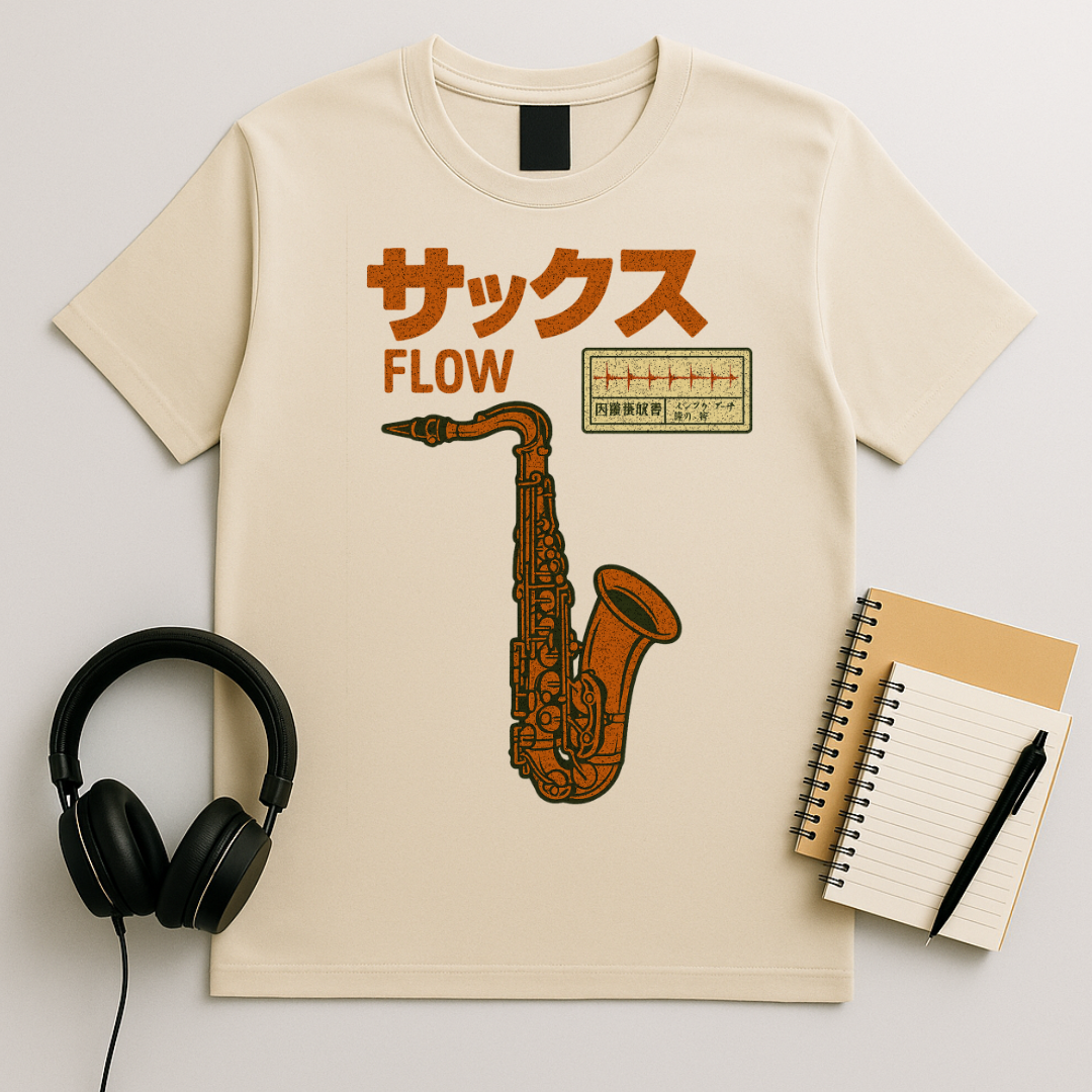 Saxophone Soundwave T-Shirt