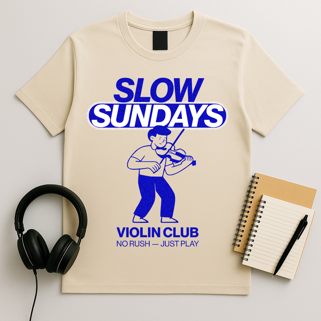 Slow Sundays Violin Club T-Shirt