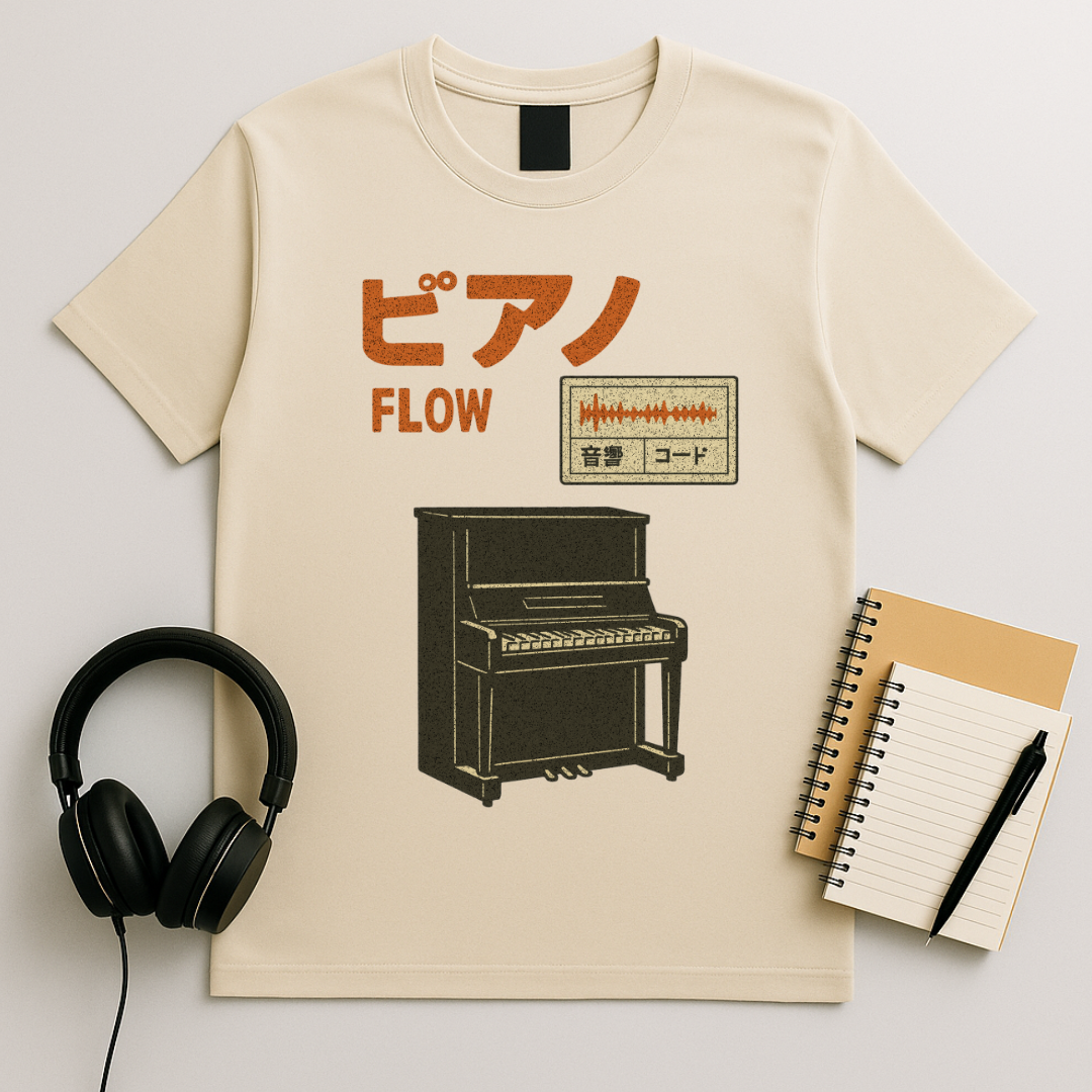 Piano Soundwave T-Shirt