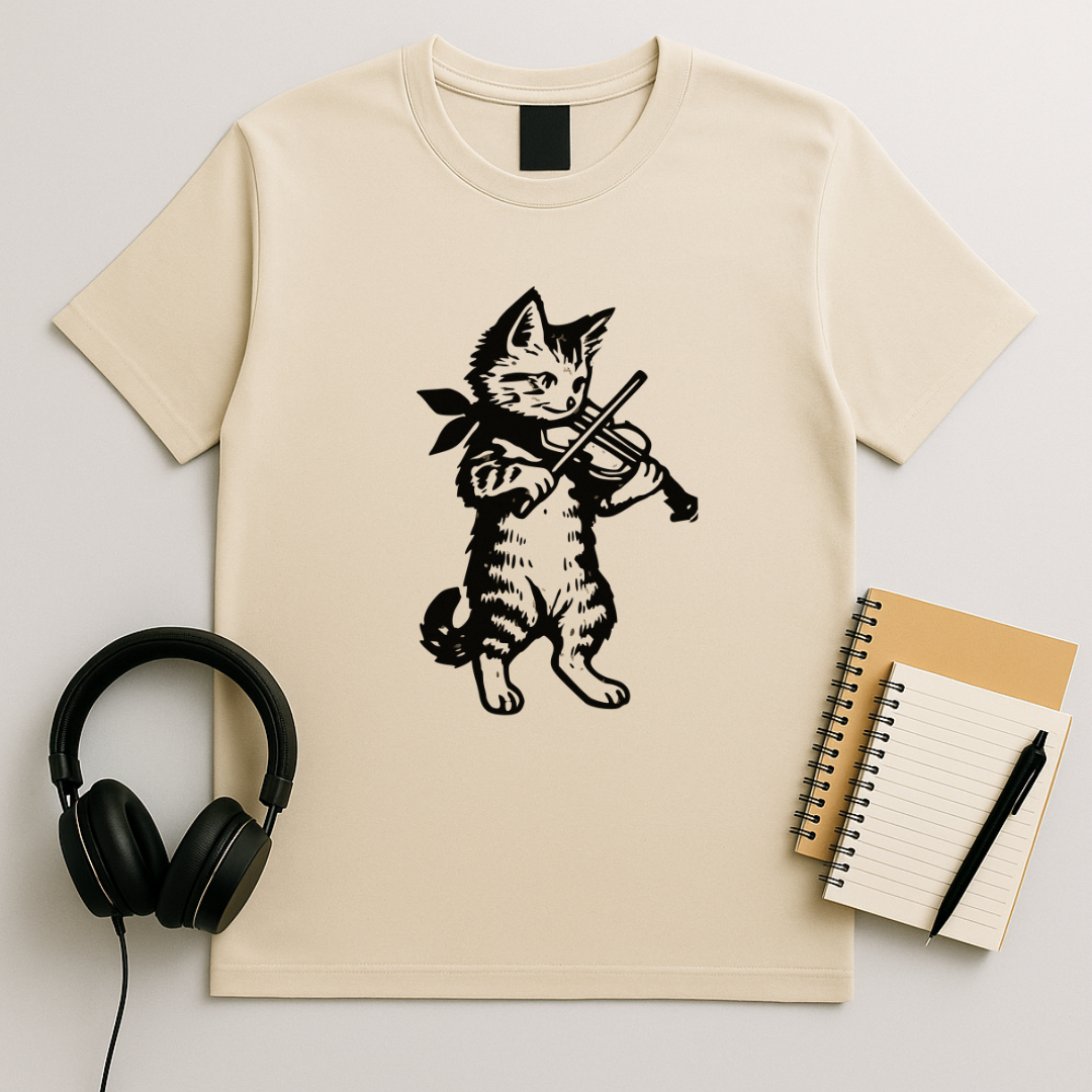 Cat Violin T-Shirt