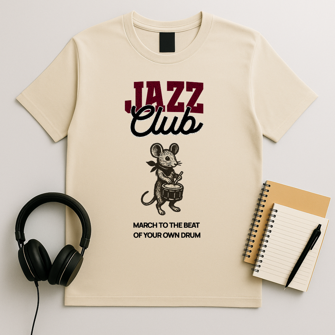 Jazz Club – Mouse Drums T-Shirt