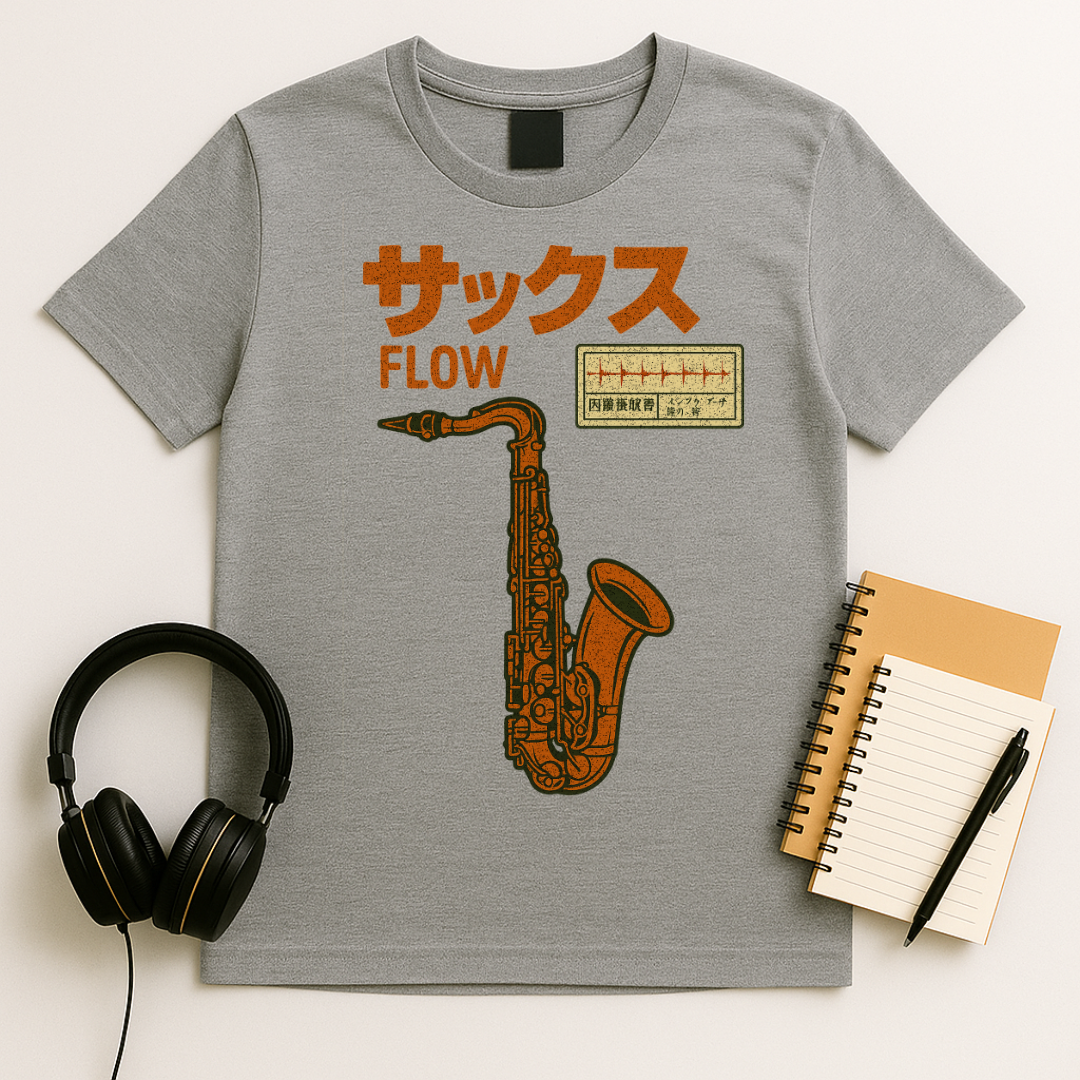 Saxophone Soundwave T-Shirt