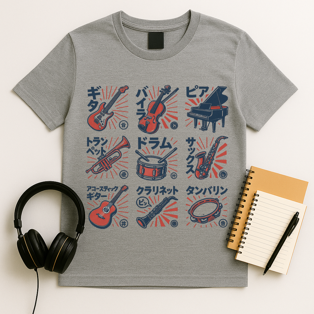 Japanese Typography Collage T-Shirt