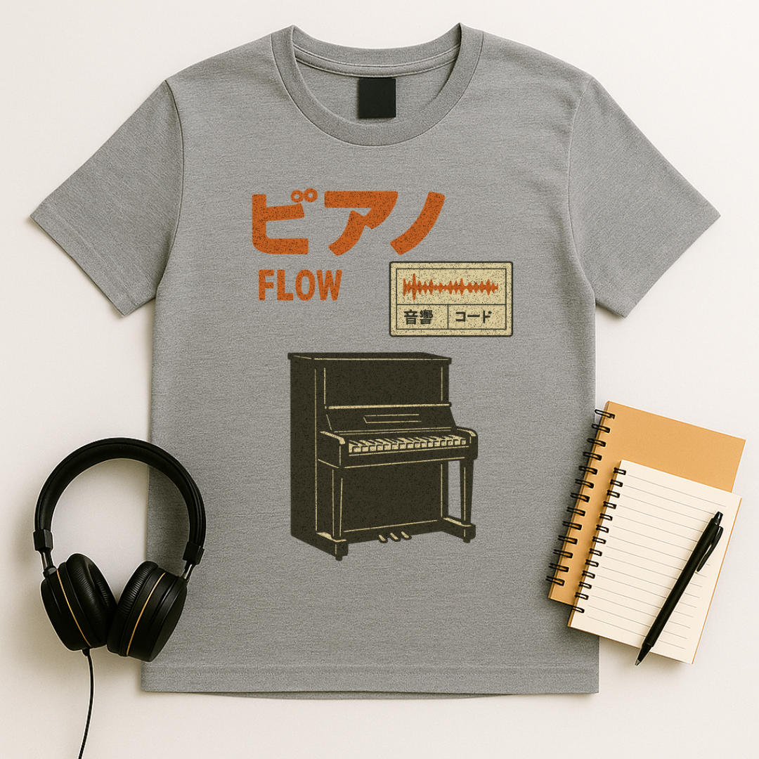 Piano Soundwave T-Shirt