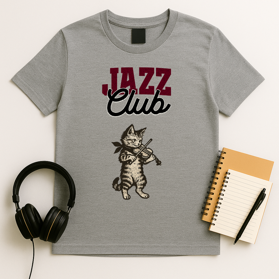 Jazz Club - Cat Violin T-shirt