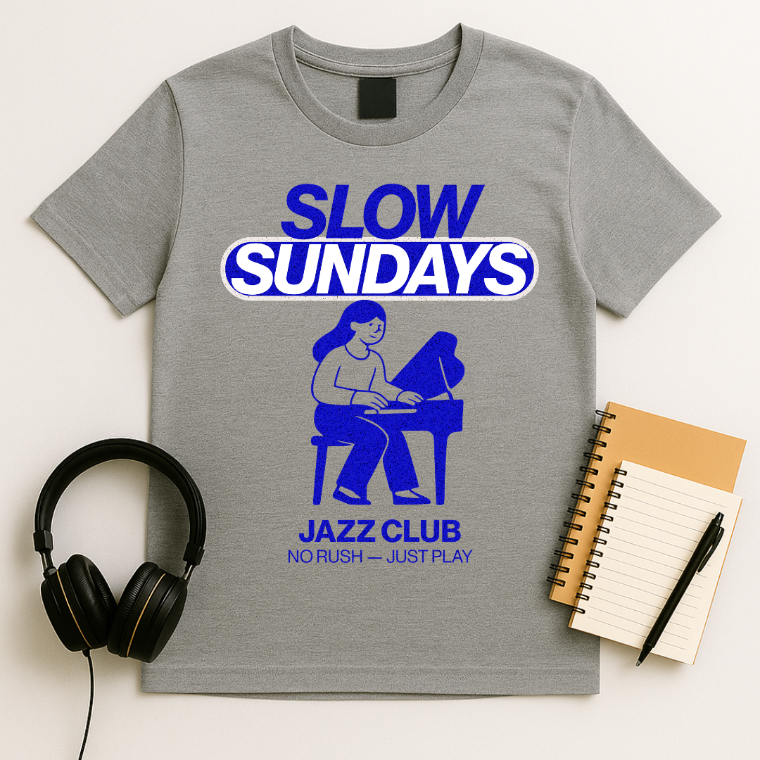 Slow Sundays Piano T-Shirt