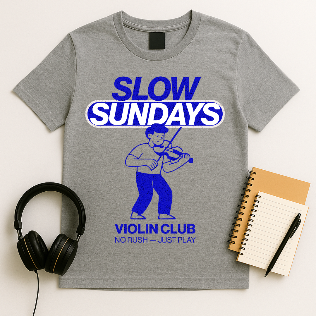 Slow Sundays Violin Club T-Shirt