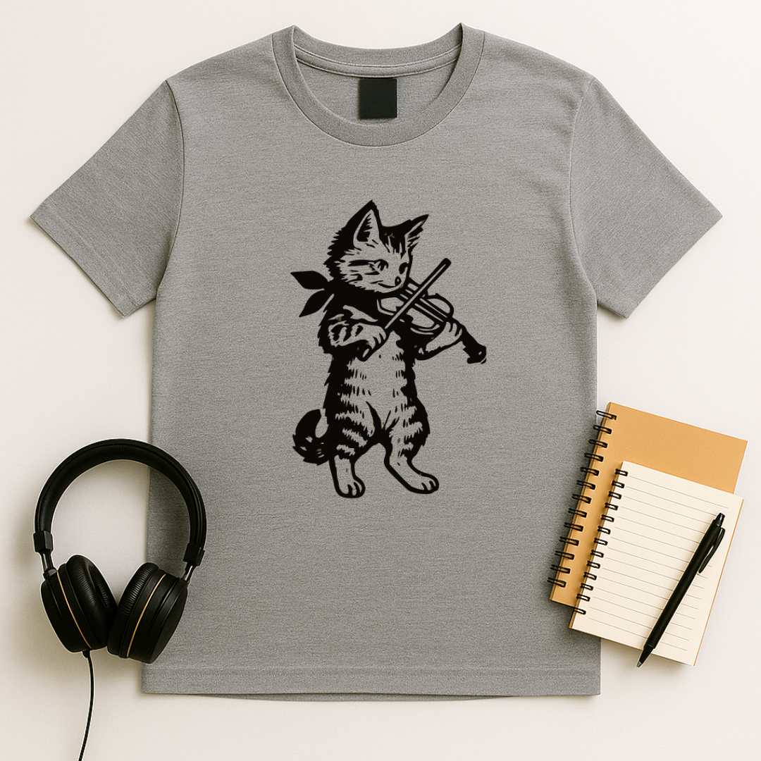 Cat Violin T-Shirt