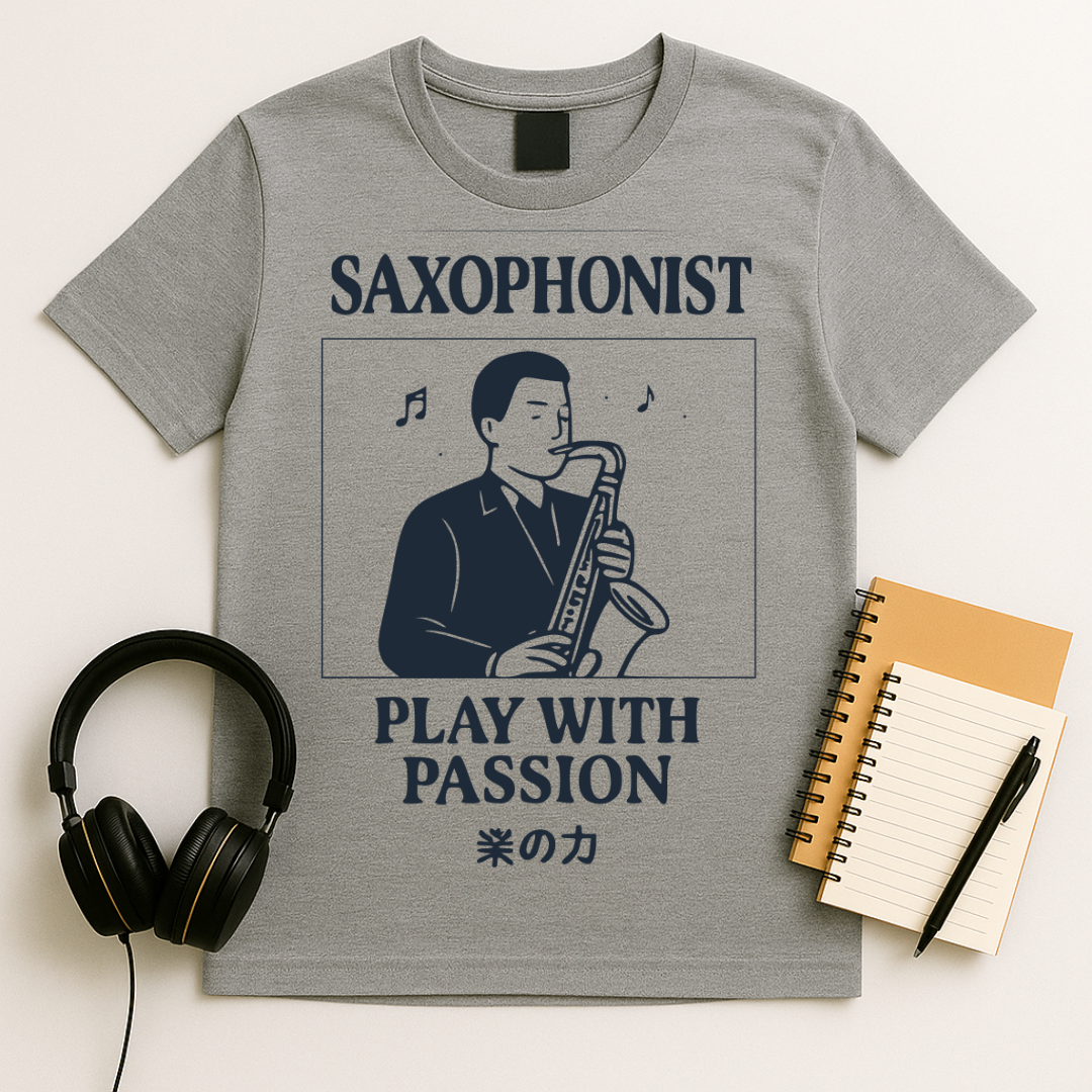 Saxophonist – Play With Passion T-Shirt