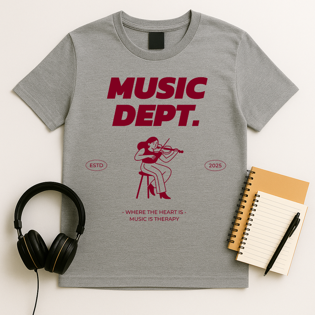 Music Dept. Violin T-Shirt