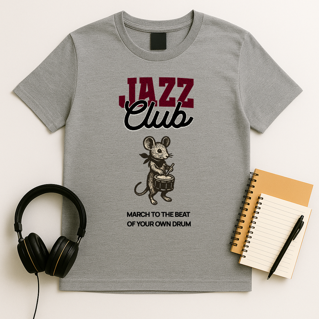 Jazz Club – Mouse Drums T-Shirt