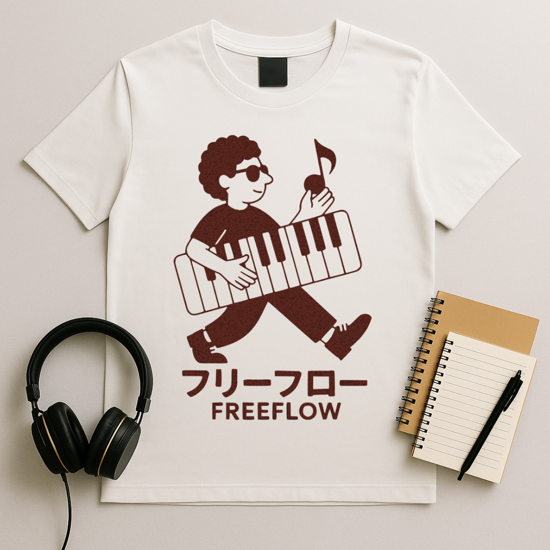 Freeflow Piano Male T-Shirt
