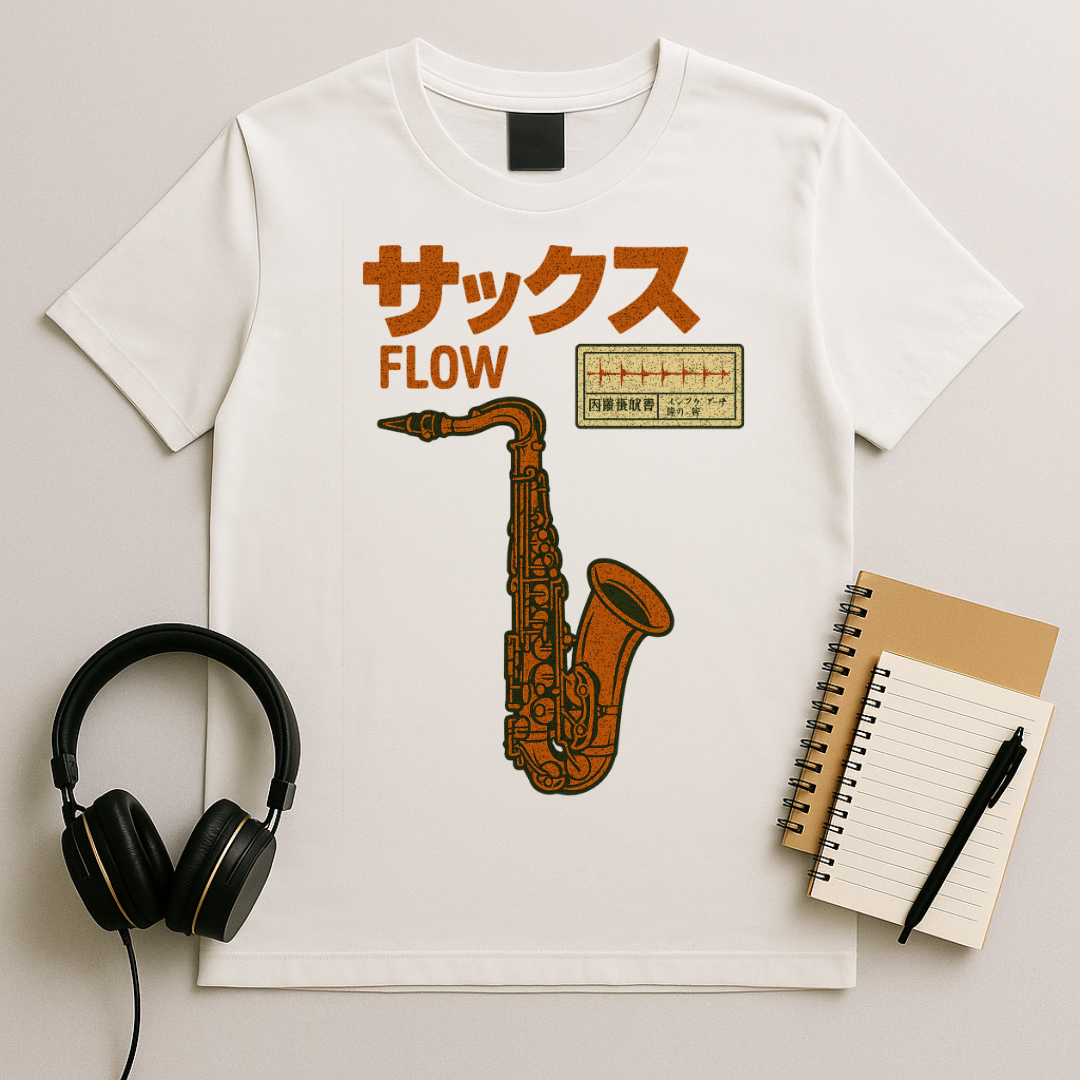 Saxophone Soundwave T-Shirt