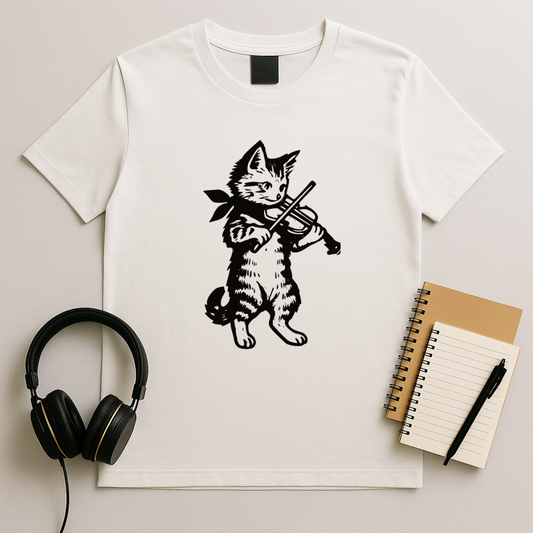 Cat Violin T-Shirt
