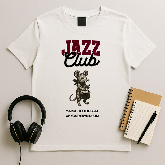 Jazz Club – Mouse Drums T-Shirt