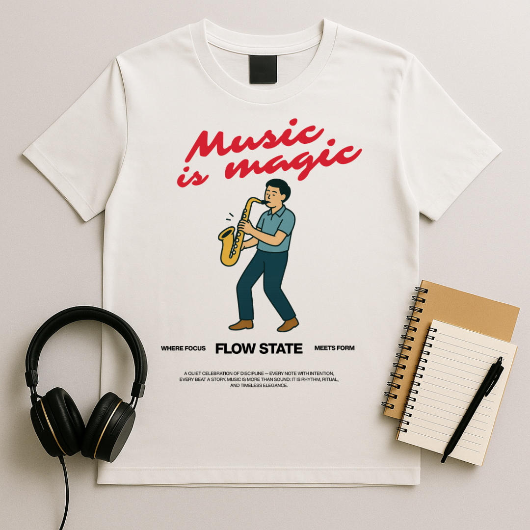 Music is Magic Saxophone T-shirt