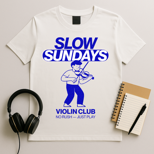 Slow Sundays Violin Club T-Shirt
