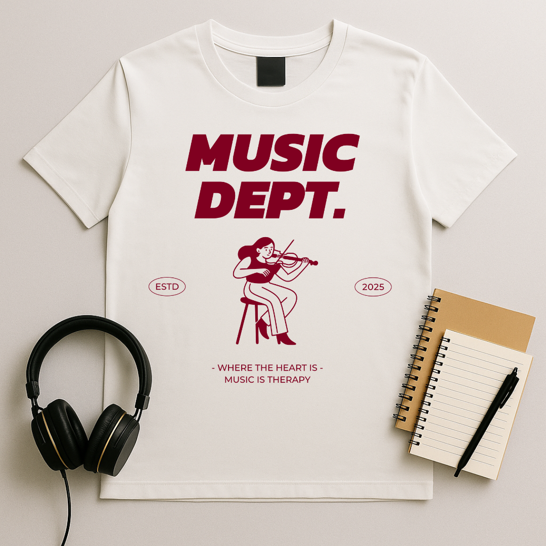 Music Dept. Violin T-Shirt