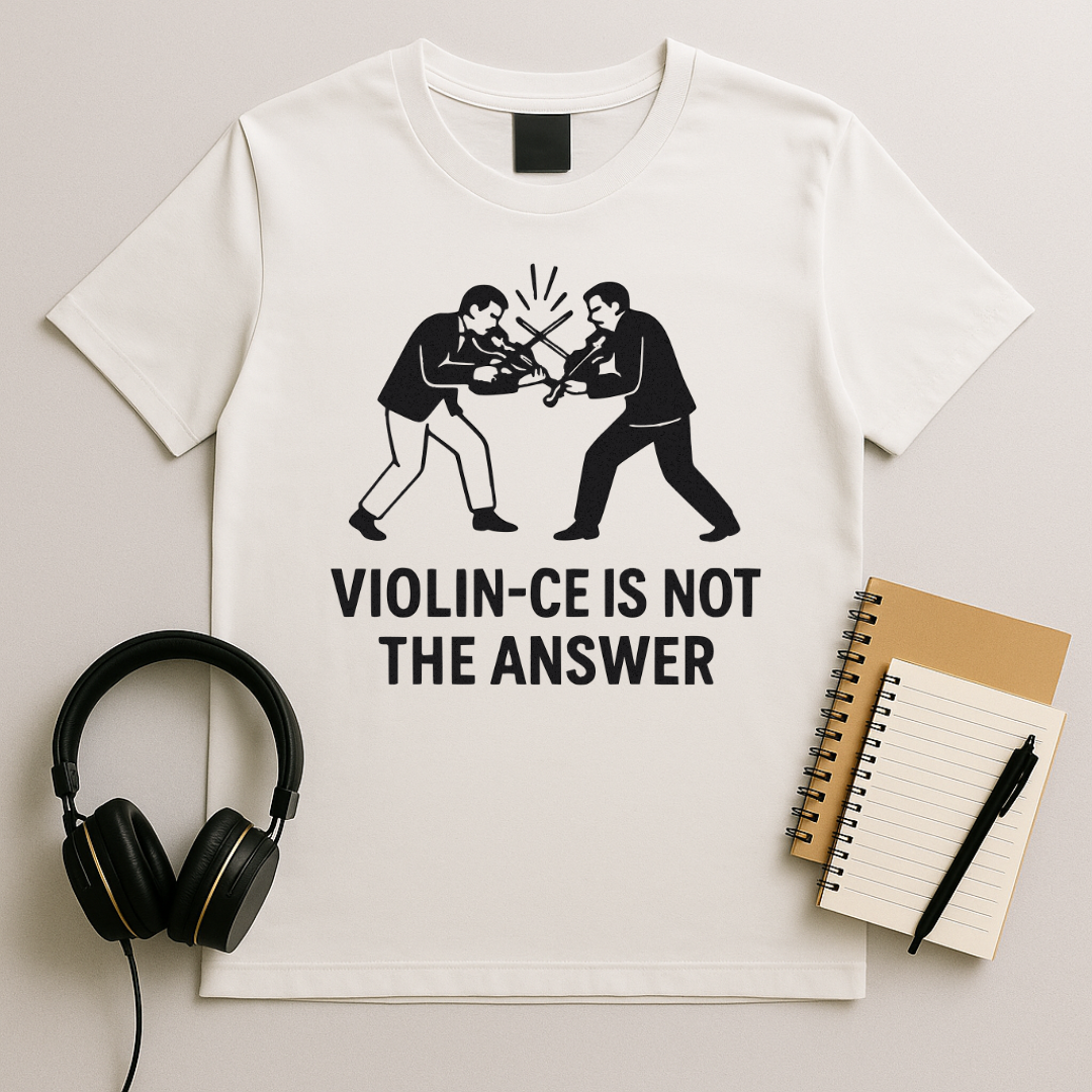 Violince Is Not the Answer T-Shirt