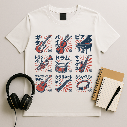 Japanese Typography Collage T-Shirt
