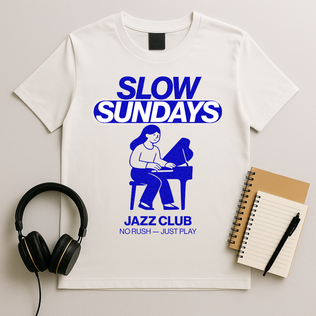 Slow Sundays Piano T-Shirt